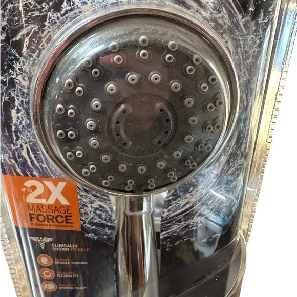 NEW Waterpik Showerhead 2X Massage Force - Picture 2 of 5